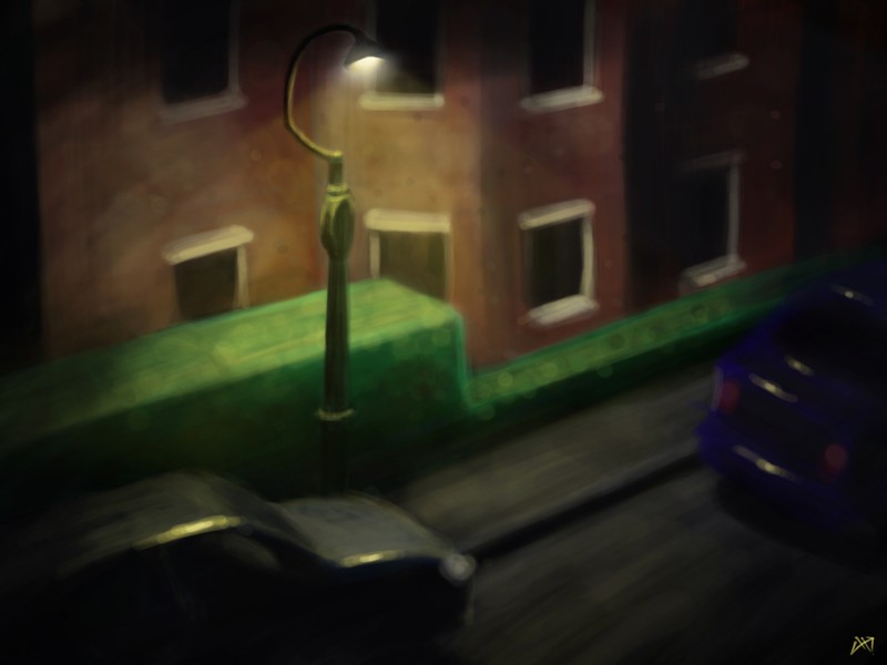 Window view | Digital illustration | Uk | Bournemouth