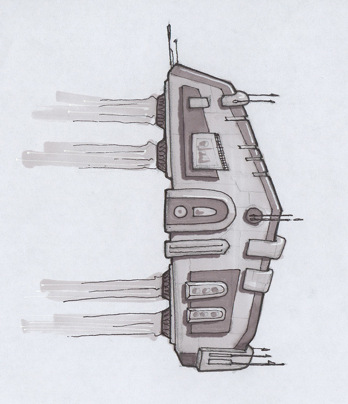 Mothership | Pens and markers on paper