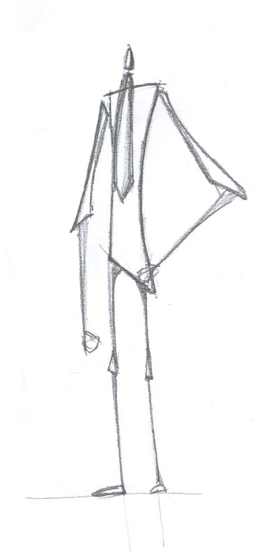 Middle Class | Pencil on paper. Character design for Theros animation