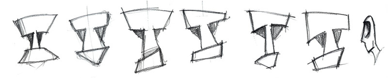 Lower class head | Pencil on paper. Character design for Theros animation