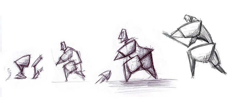 Lower class | Pen & Pencil on paper. Character design for Theros animation