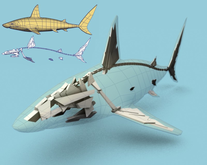 Shark | 3D model used for
Iconoclast real time demo from ASD.