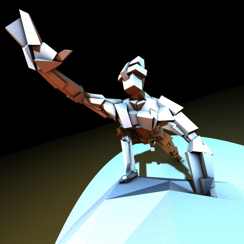 Reaching Man | 3D character