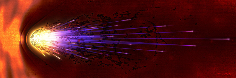 Comet | 3D render and digital illustration