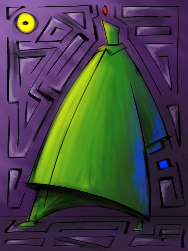 man02 | Digital mock up for painting