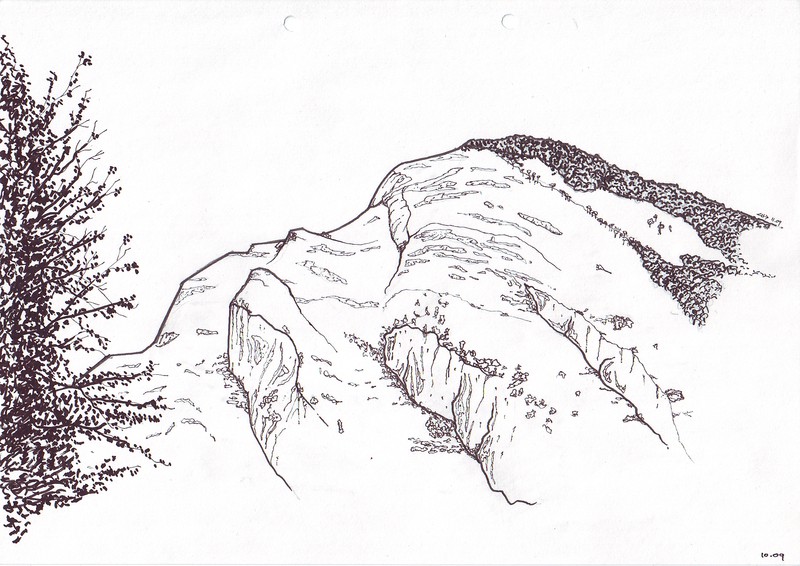 Pyrenees | Pen on paper