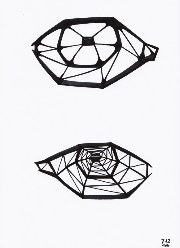 Eyes 3/3 | 21x30, markers on paper