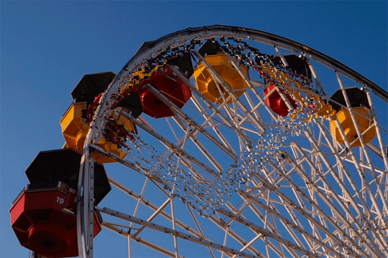 photo 1312_wheel | Digital brush that offsets time, using processing.