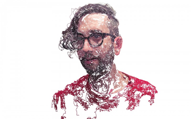 Adam | Digitally created images based on photograph using custom made brushes in Processing.