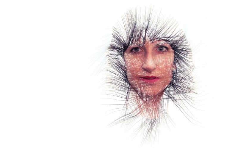 Alexandra | Digitally created images based on photograph using custom made brushes in Processing.