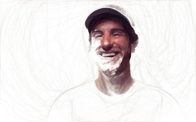 Chris | Digitally created images based on photograph using custom made brushes in Processing.