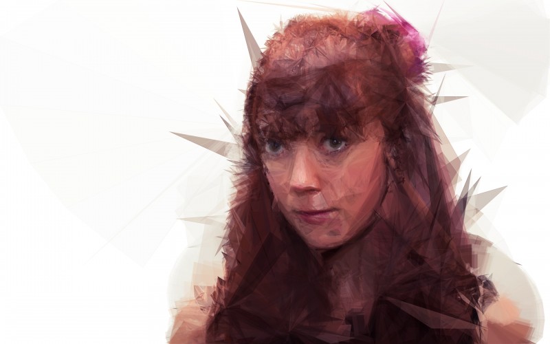 Katey | Digitally created images based on photograph using custom made brushes in Processing.