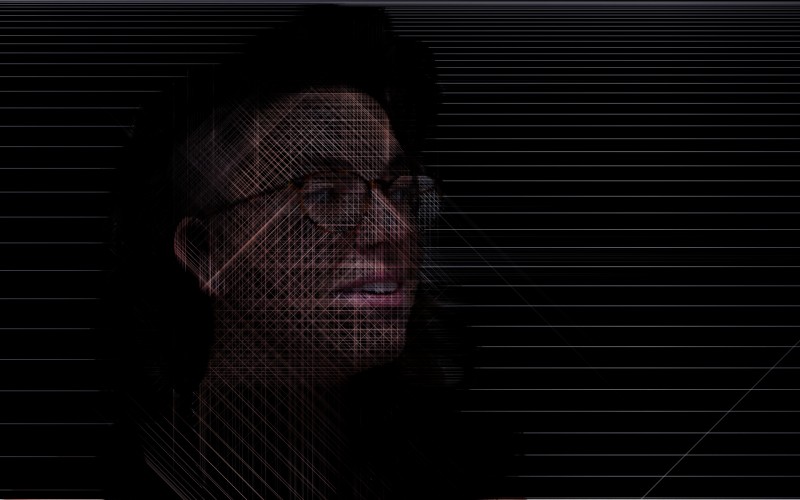 Phoebe | Digitally created images based on photograph using custom made brushes in Processing.