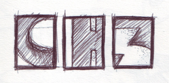 ch3 logo sketch | first thumbnail sketch on sketchbook | Uk | Greater London | London