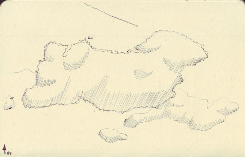 Cloud | Pen on sketchbook. Travel journal, during cycling trip accross Europe