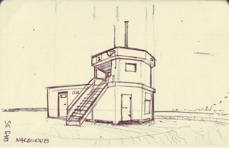 Narbonne | Pen on sketchbook. Travel journal, during cycling trip accross Europe