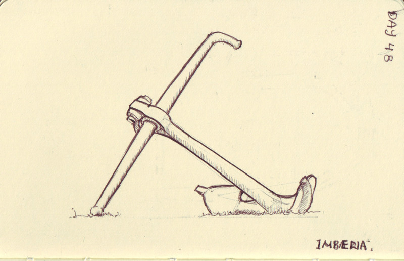 Imberia | Pen on sketchbook. Travel journal, during cycling trip accross Europe