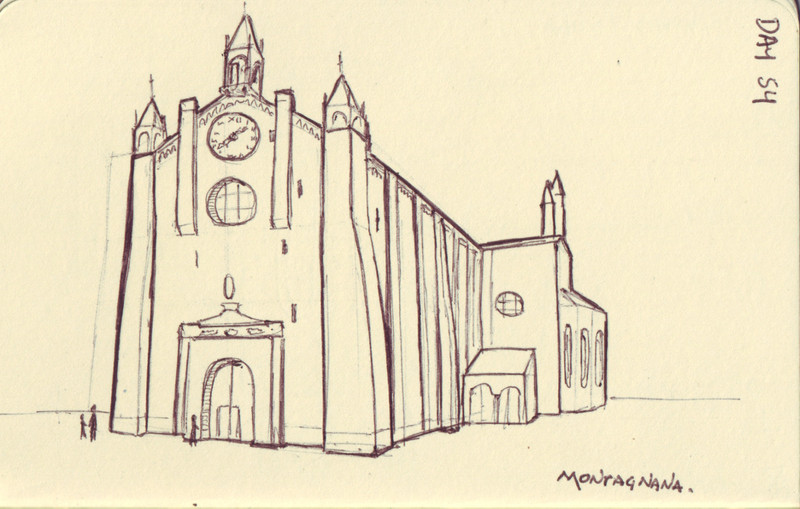 Montagnana | Pen on sketchbook. Travel journal, during cycling trip accross Europe