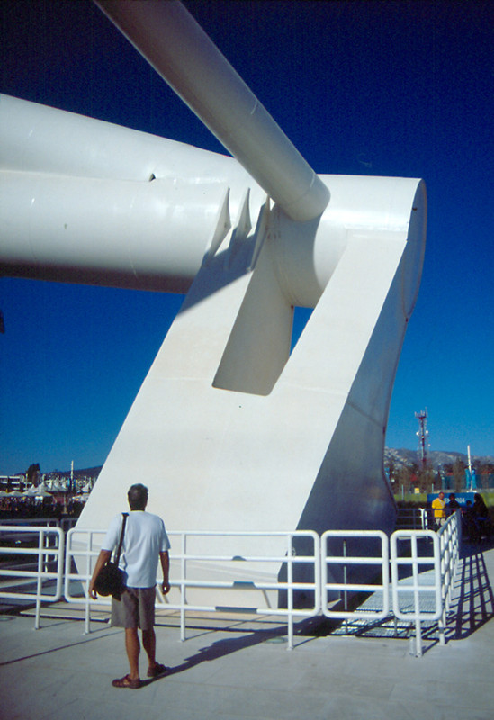 Olympic stadium roof pillar | By Santiago Calatrava for the 2004 Olympic games