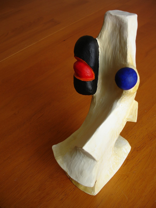 Head | 20cm clay painted with acrylics