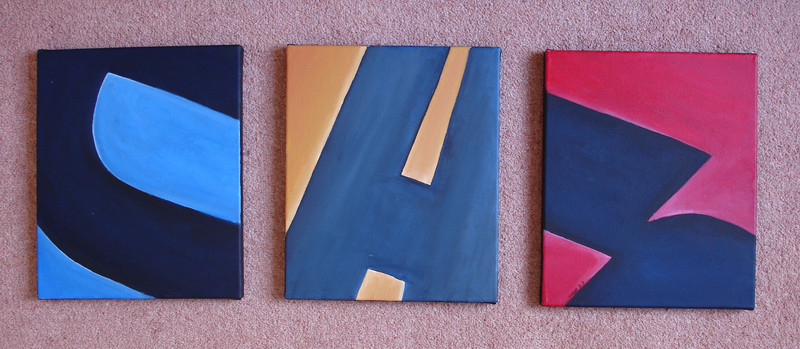 ch3 logo | 25x30cm acrylics