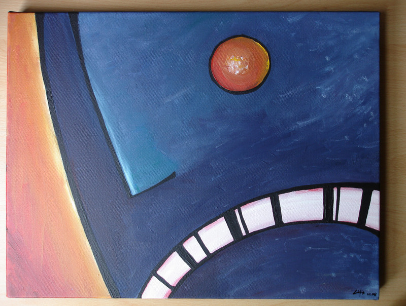 Angry Face | 45x35cm acrylics