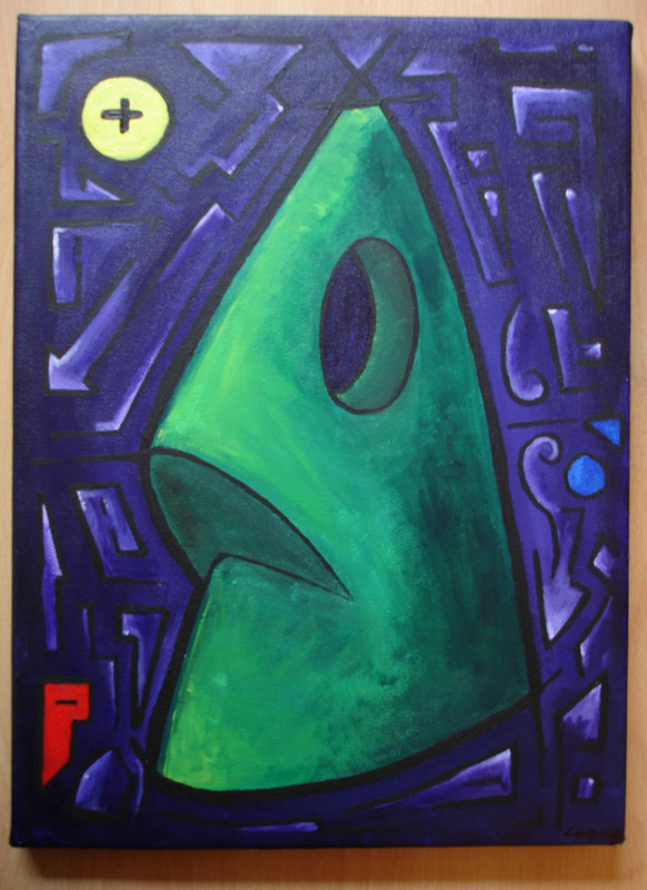 Head | 30x42cm acrylics