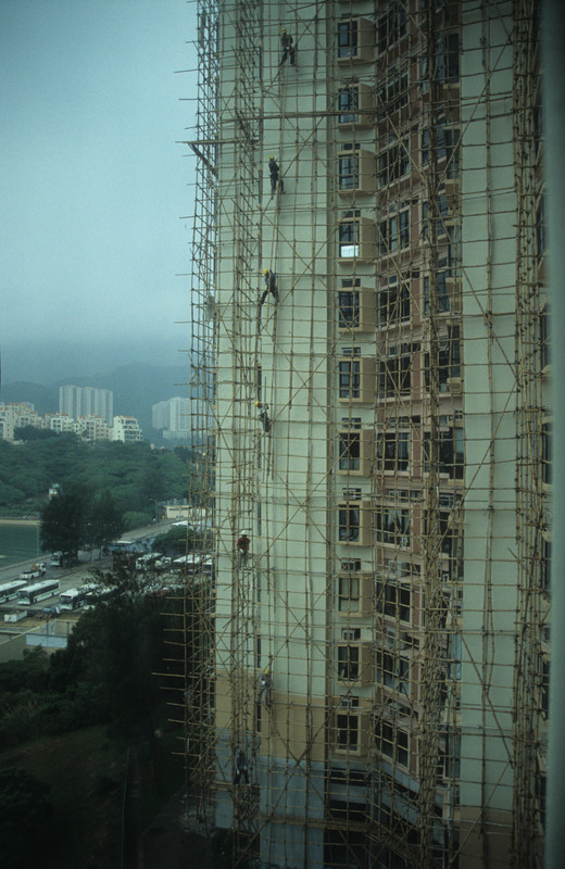 Bamboo scaffolding