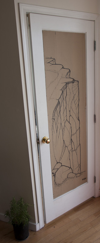 Beachy Head cliffs | 48x162cm markers on containerboard