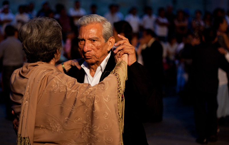 Dancing | at Oaxaca Zocalo square