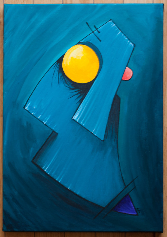 Double face | 35x50cm acrylics