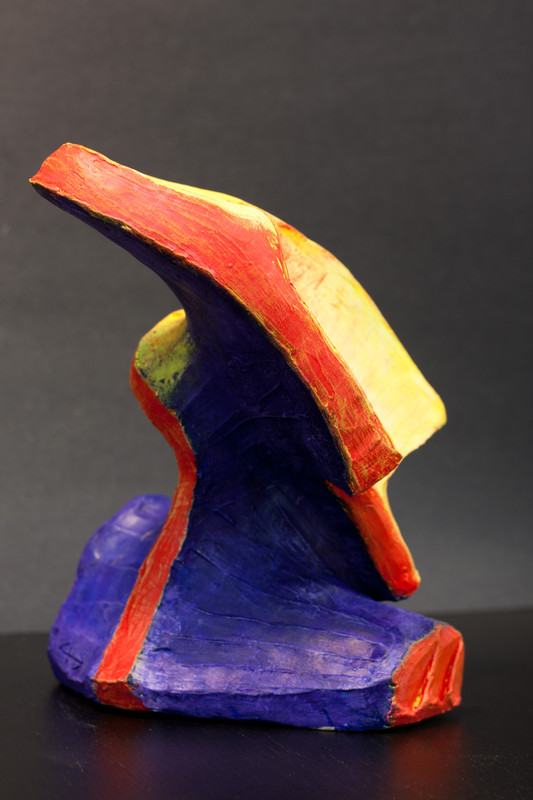 Twist Face | 20cm, clay & acrylics