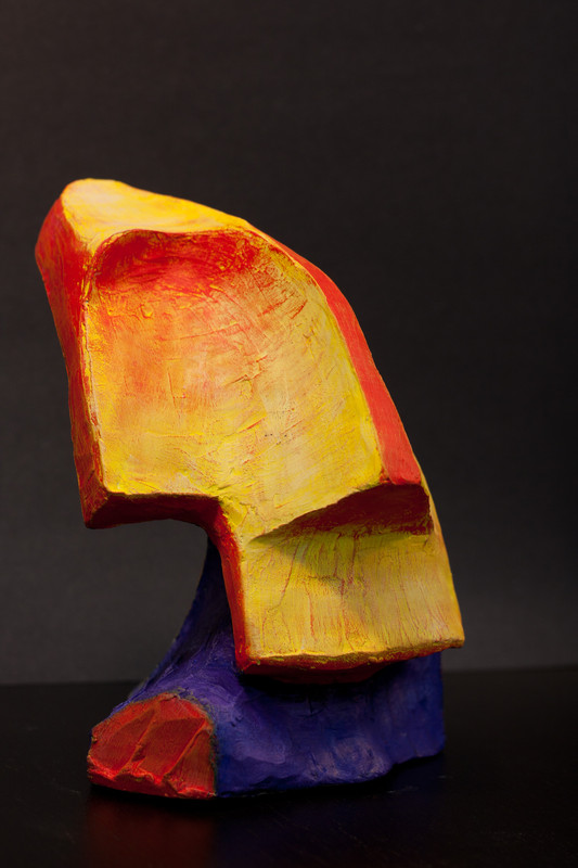 Twist Face | 20cm, clay & acrylics