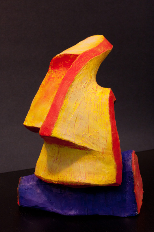 Twist Face | 20cm, clay & acrylics