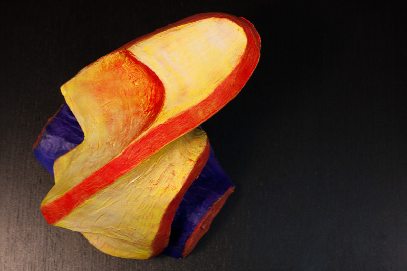 Twist Face | 20cm, clay & acrylics