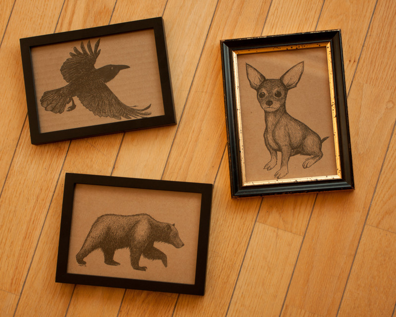 Framed cardboards