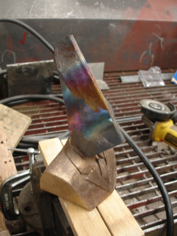 Conqueror wip | Use angle grinder to work on the flat surface