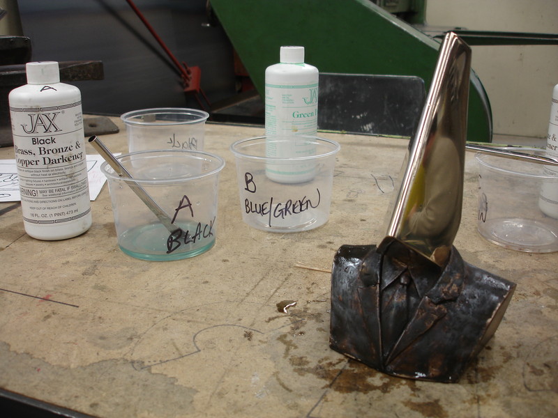 Conqueror wip | Apply patina on parts of the surface