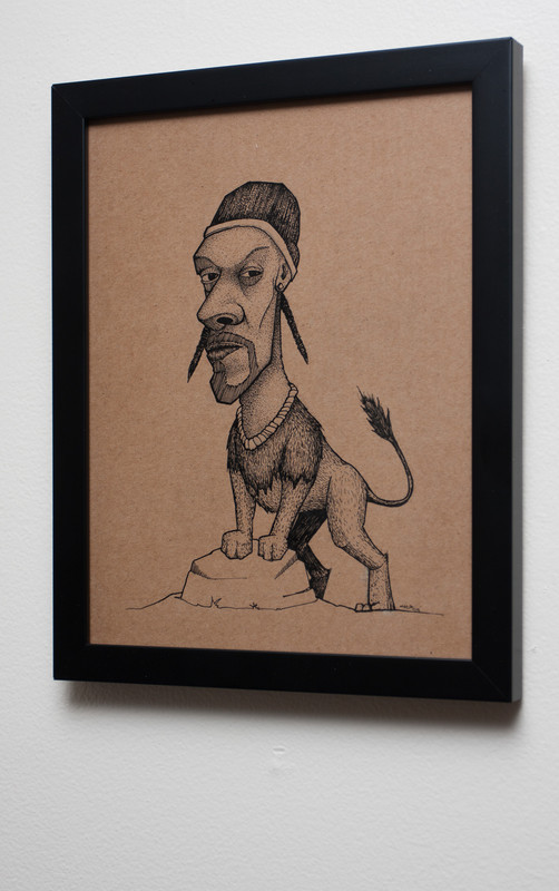 Snoop Lion | 22x28cm, ink and markers on cardboard