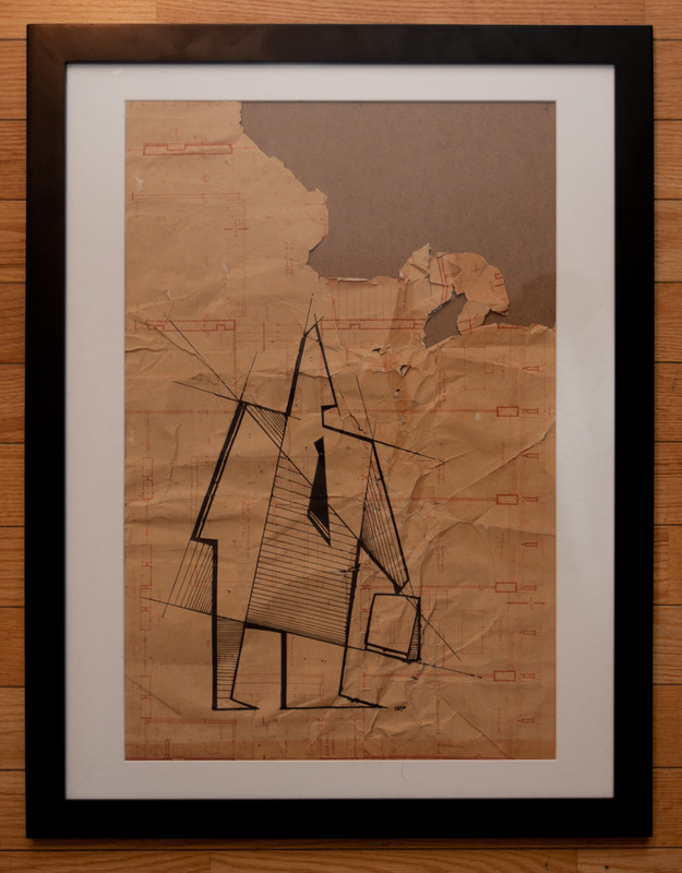 Architect | 35x54cm, pens on whiteprint