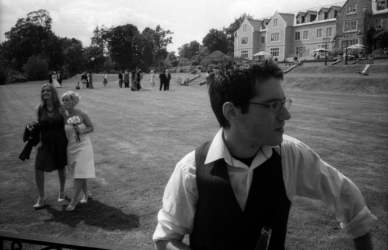 Evan at the wedding |  