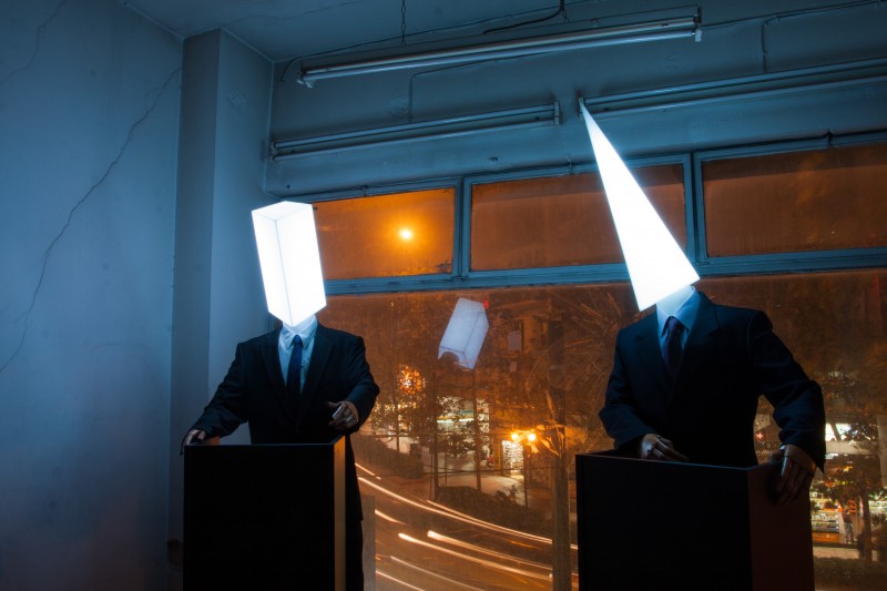 Debate | Light & sound installation - mixed media, electronics, programming