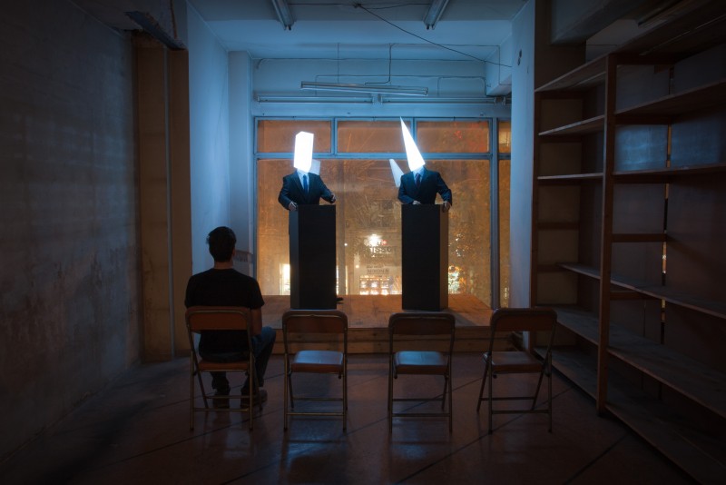 Debate | Light & sound installation - mixed media, electronics, programming