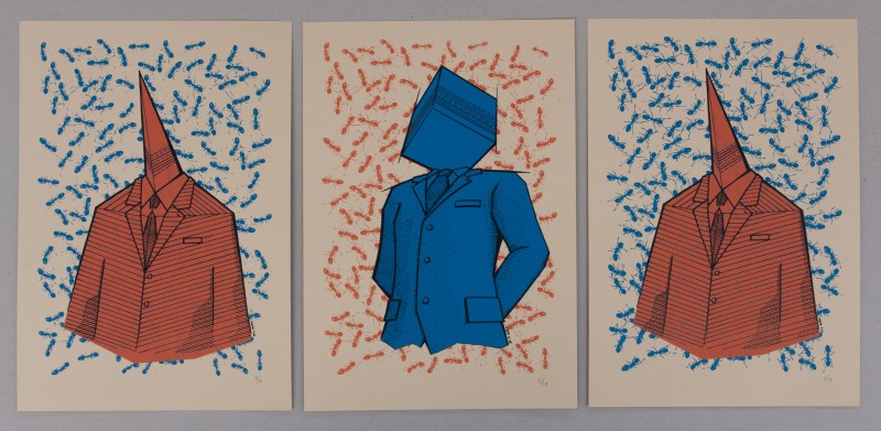 Binary Speech | 23x33cm, series of 14 silkscreen prints | .gr