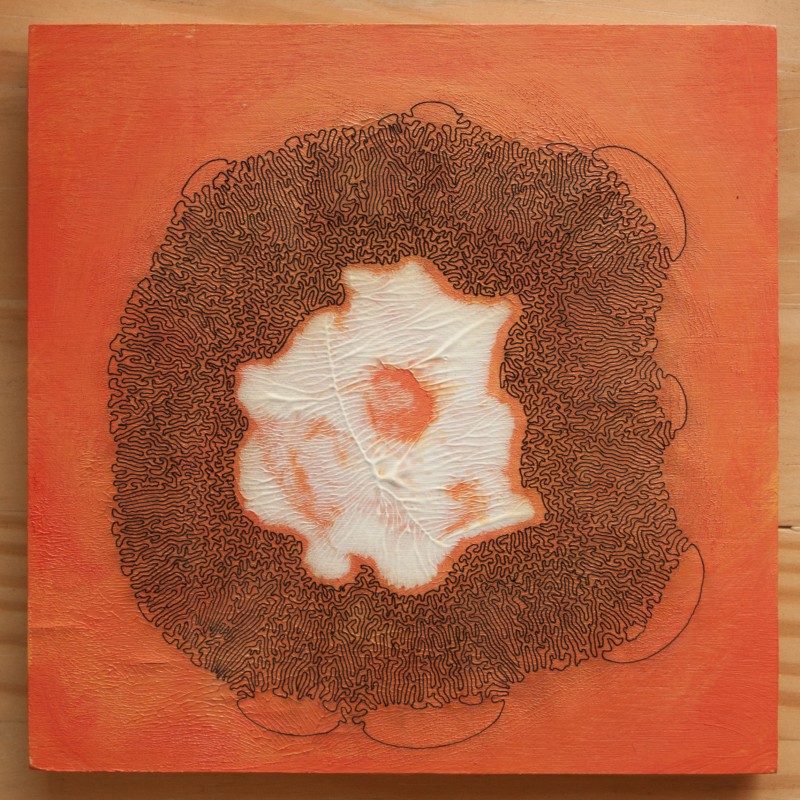 Square 01 | 15x15cm laser cut, wooden panel, acrylics