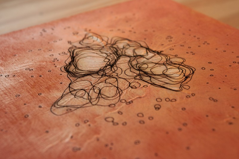 Square 02 | 15x15cm laser cut, wooden panel, acrylics