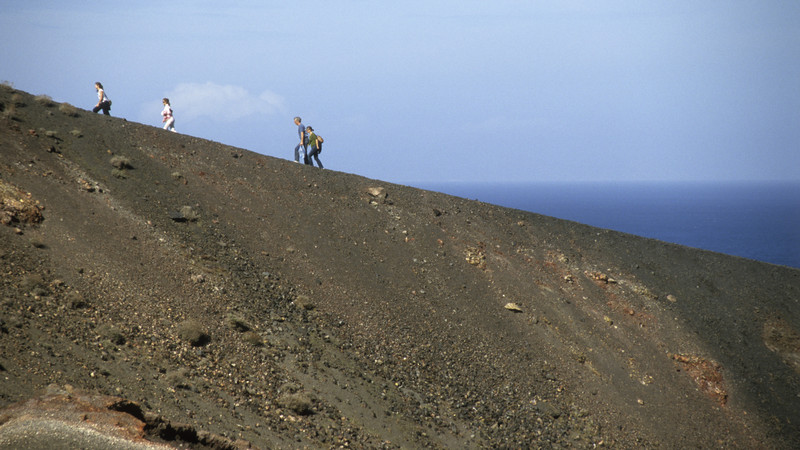 Hiking the volcano
