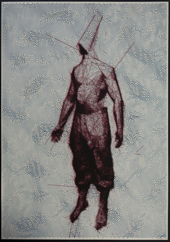 Fighter - print | 35x50cm, Limited edition silkscreen print on 190 and 300 grams paper, using 120TPI gauze.