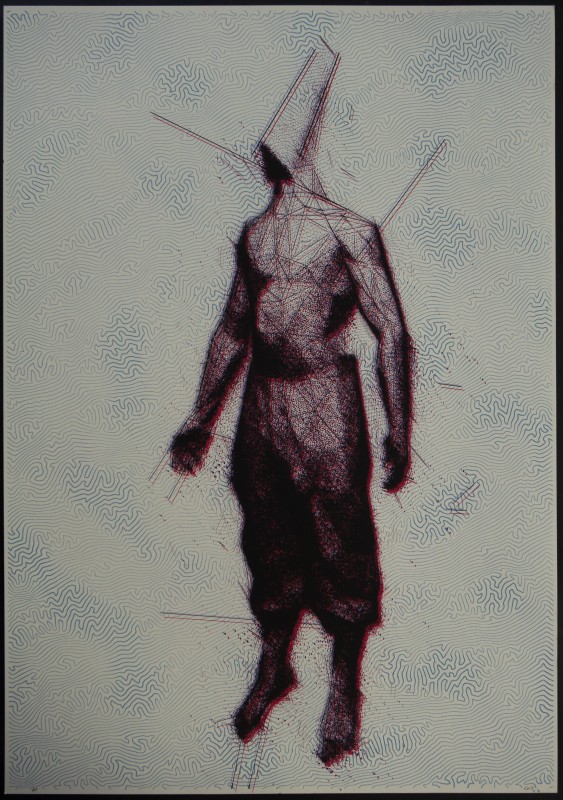 Fighter - print | 35x50cm, Limited edition silkscreen print on 190 and 300 grams paper, using 120TPI gauze.